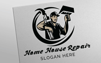 House Repair Build Handyman Logo Design