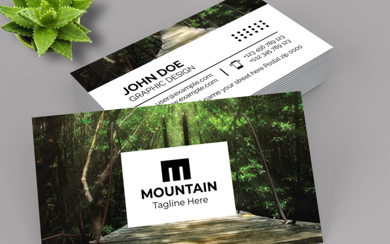 Minimal Business Card Templates Layout Corporate Identity