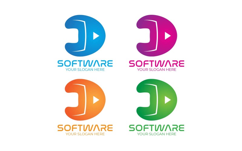 Professional Software Logo Design - Brand Identity Logo Template