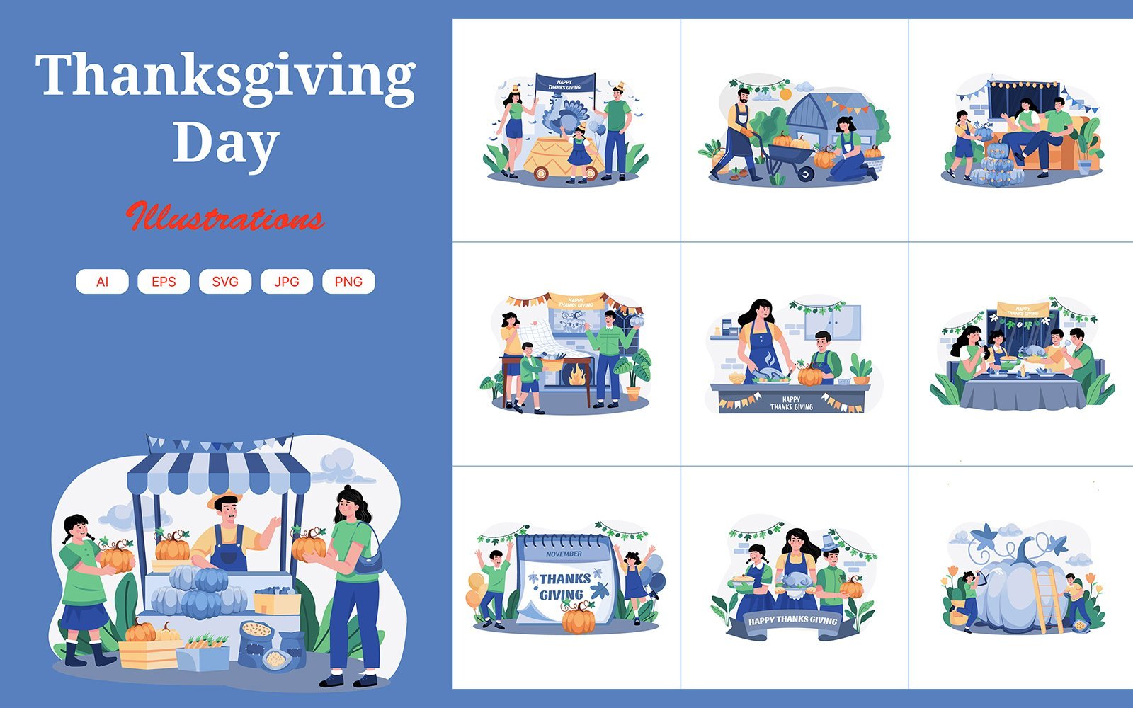 Kit Graphique #379257 Happy Thanksgiving Divers Modles Web - Logo template Preview