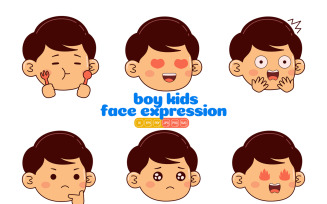 Boy Kids Face Expression #01