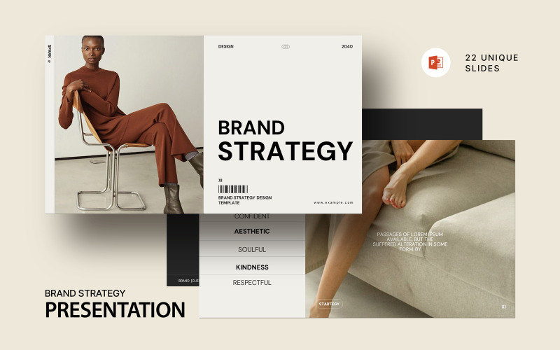 Brand Strategy PowerPoint Template Design