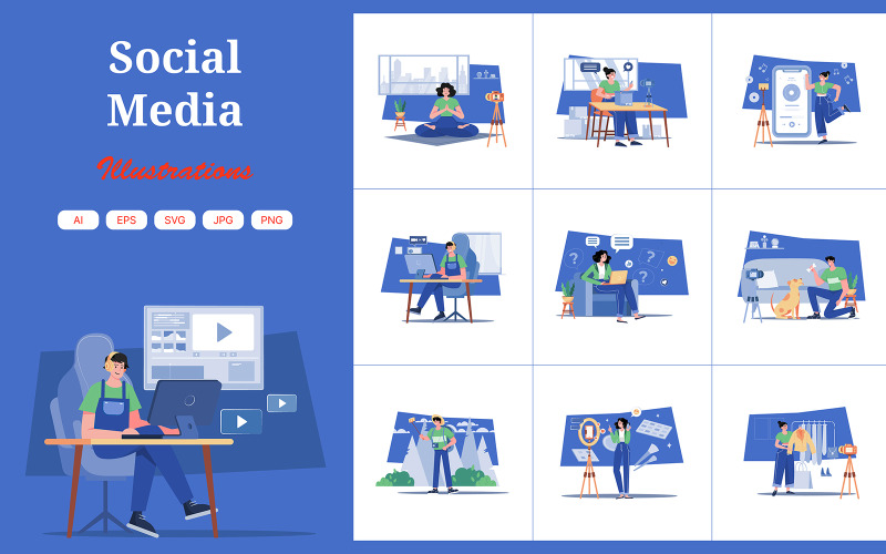M537_Social Media Illustration Pack