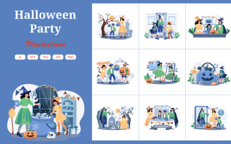 M548_Halloween Illustration Pack