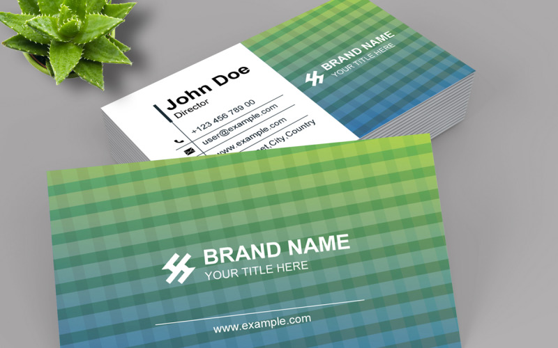 Unique Clean Business Card Template Corporate Identity