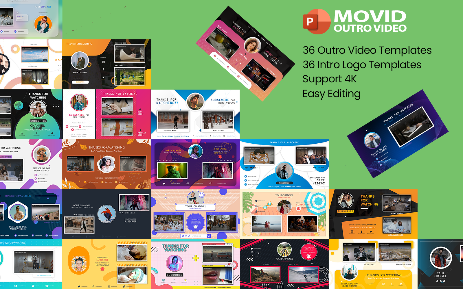 Movid Outro Video Templates