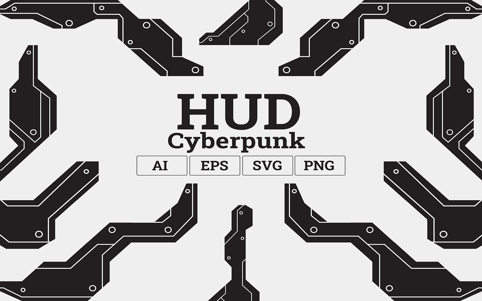 Cyberpunk HUD - Illustration