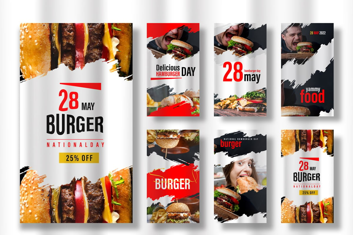 Template #379395 Ads Burger Webdesign Template - Logo template Preview