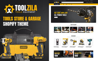 Toolzila - Garage Mega Tools & Accessories Store Multipurpose Shopify 2.0 Responsive Theme