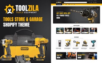Toolzila - Garage Tools & Accessories Mega Store Multipurpose Shopify 2.0 Responsive Theme