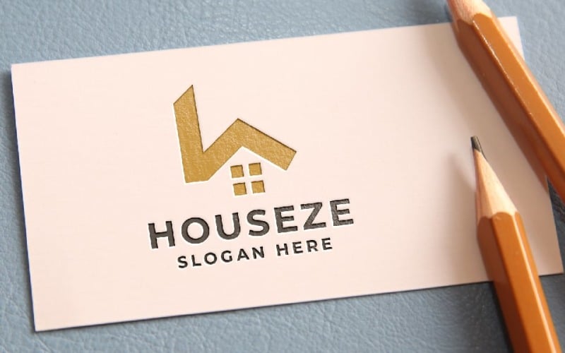 Houseze Real Estate Letter H Logo Logo Template