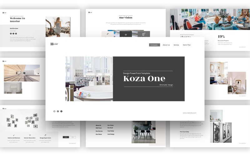 Koza One Powerpoint Template PowerPoint Template