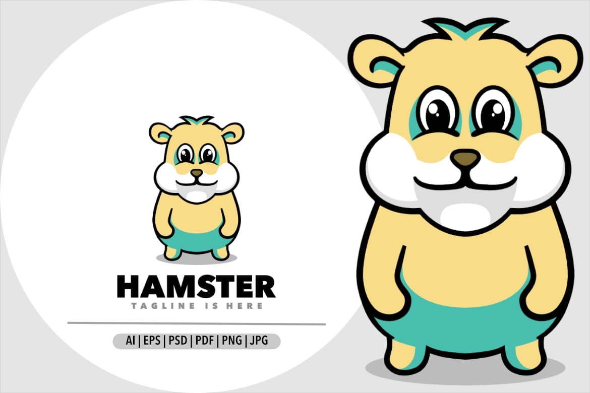 Kit Graphique #379506 Hamster Dessin-anim Divers Modles Web - Logo template Preview