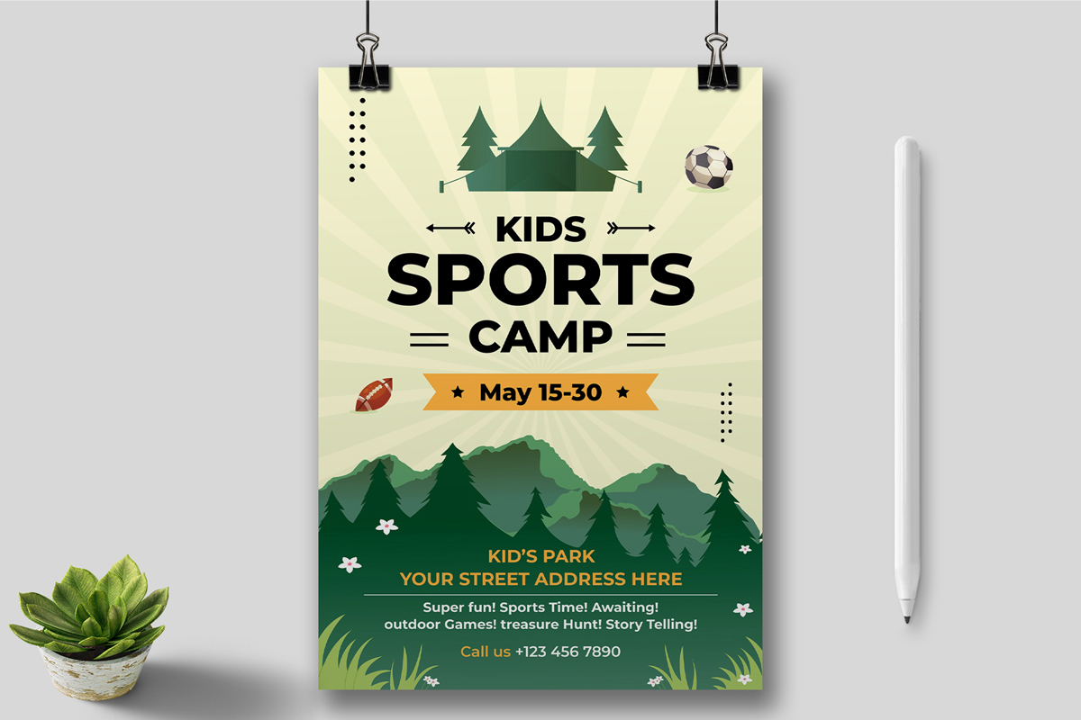 Kit Graphique #379564 Annonce Camp Web Design - Logo template Preview