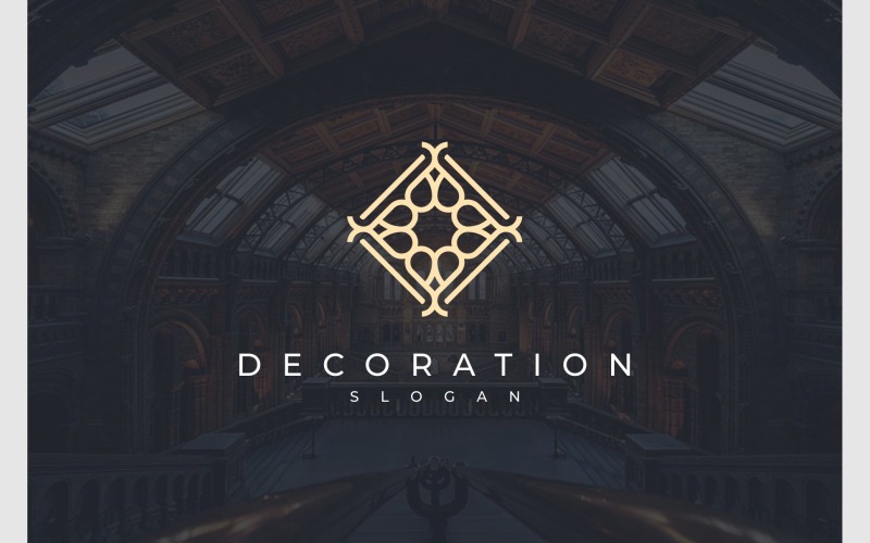 Abstract Decorative Simple Elegant Logo Logo Template