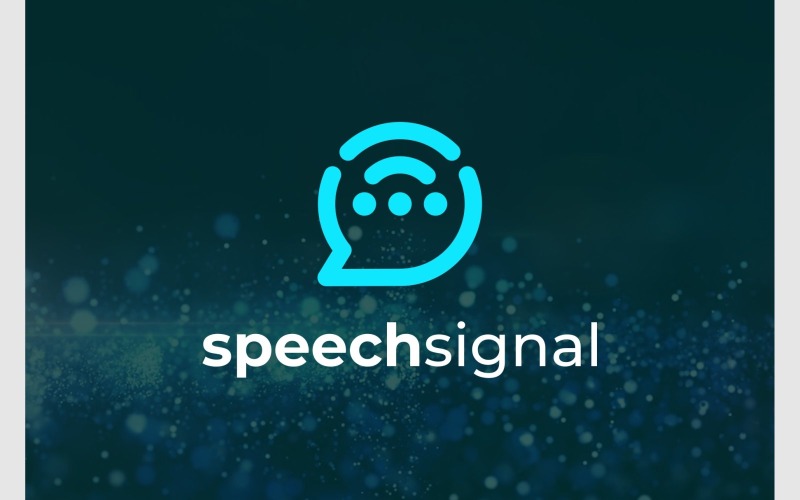 Chat Bubble Signal Internet Logo Logo Template