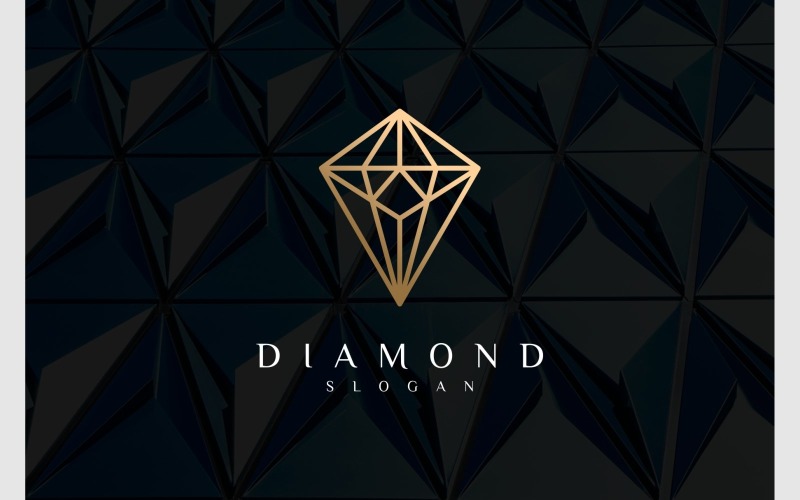 Jewelry Diamond Gold Luxury Logo Logo Template