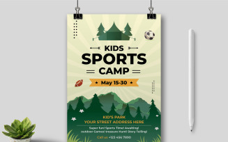 Kids Sport Camp Flyer Template