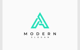 Letter A Modern Monogram Logo