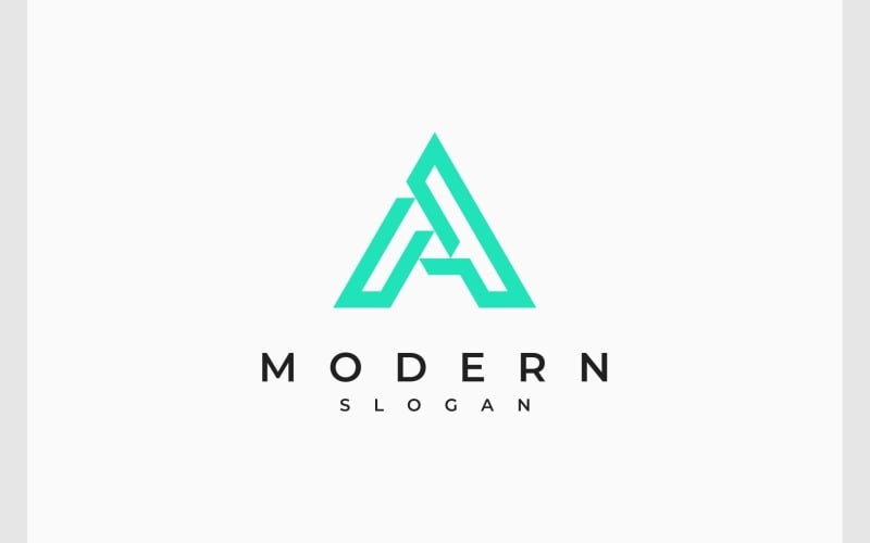 Letter A Modern Monogram Logo Logo Template