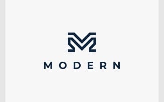 Letter M Initial Monogram Logo