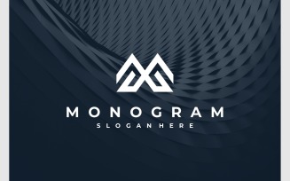 Letter MW WM Monogram Logo