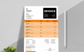 Simple Corporate Invoice Templates Layout