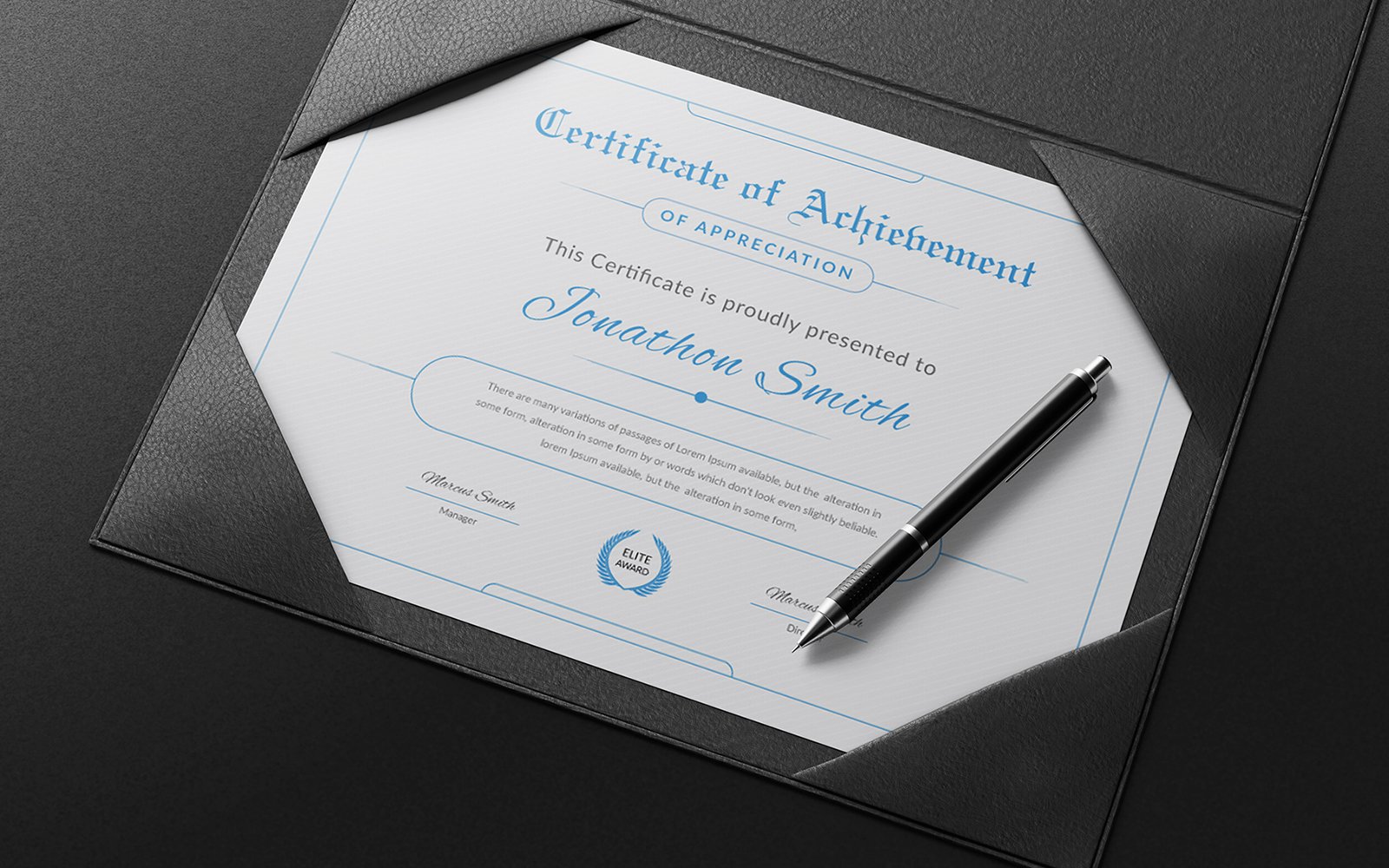 Template #379656 Certificate Achievement Webdesign Template - Logo template Preview