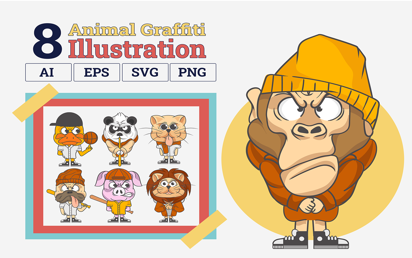 Template #379661 Animals Anime Webdesign Template - Logo template Preview