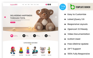 Anywhere - Toys eCommerce Themes and Templates on opencart