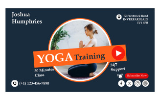 Customizable Yoga Thumbnail Template