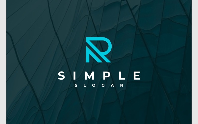 Letter R Simple Monogram Logo Logo Template