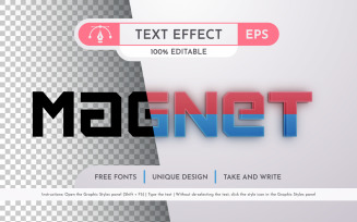 Magnet - Editable Text Effect, Font Style