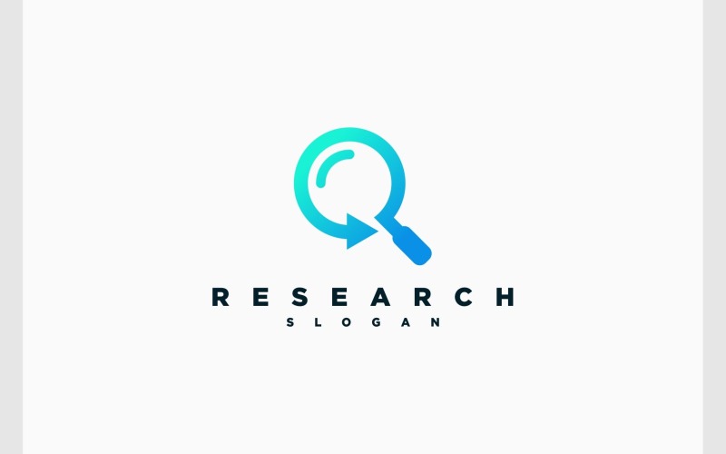 Research Modern Simple Logo Logo Template