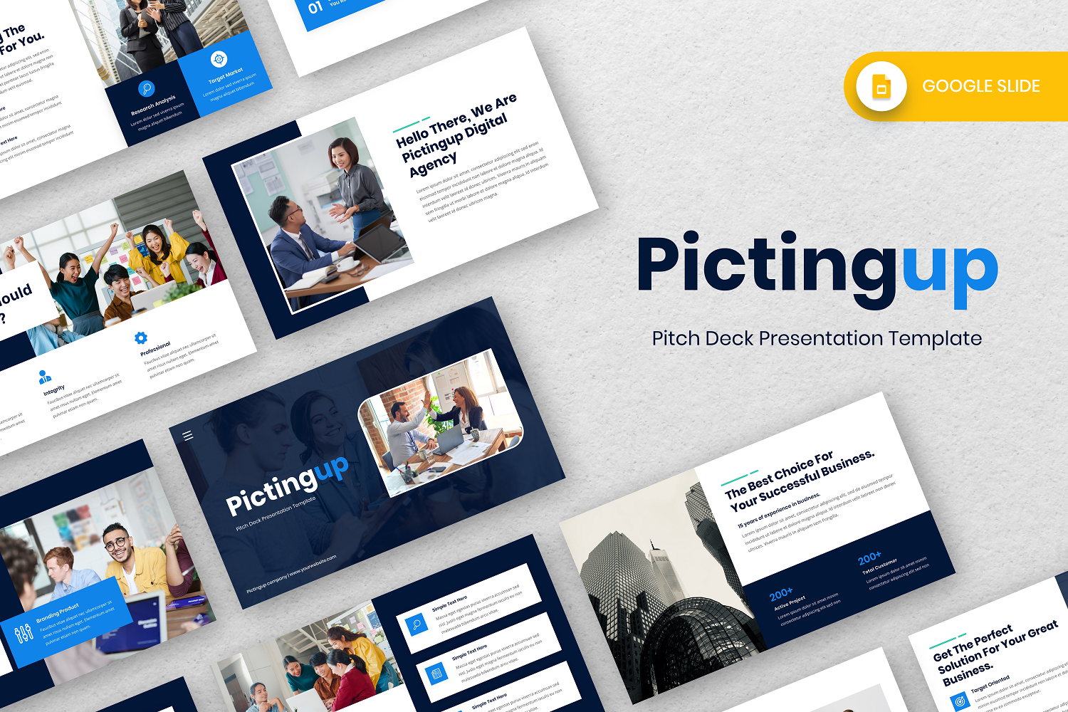 Pictingup - Pitch Deck Google Slide Template