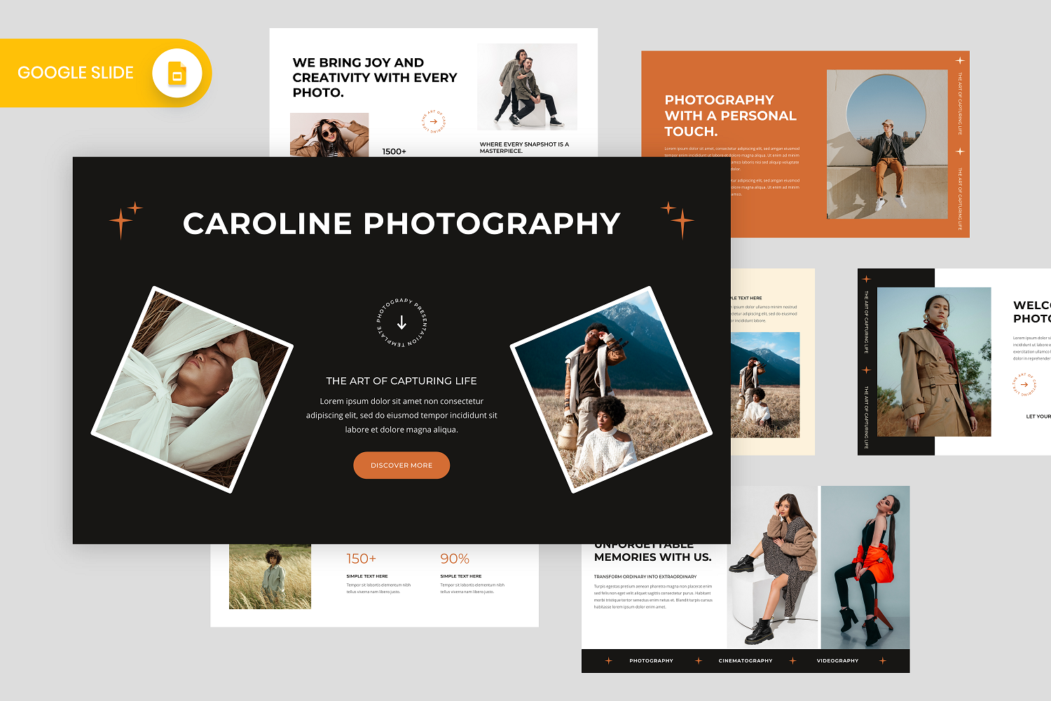 Caroline - Photography Google Slide Template