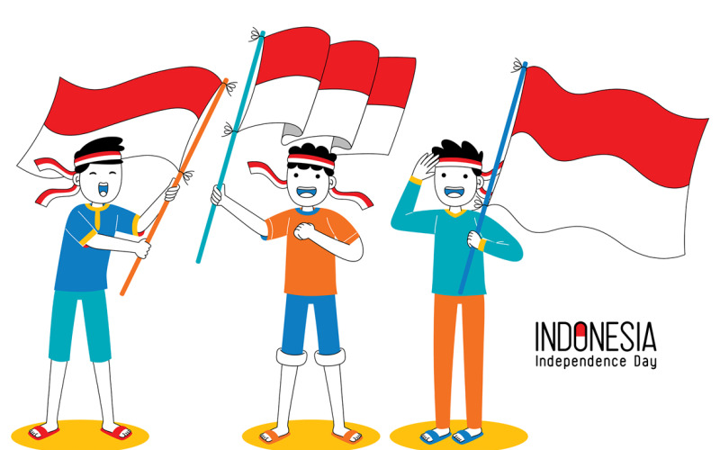 Indonesia Independence Day Vector Illustration #11 Vector Graphic