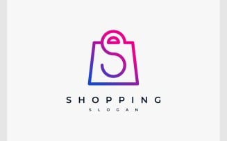 Letter S Shopping Bag Logo