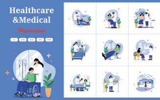 M501_Healthcare and Medical Illustration Pack