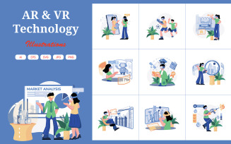 M506_AR-VR Technology Illustration Pack