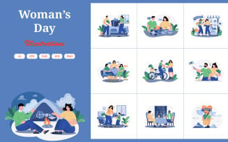 M515_Woman’s Day Illustration Pack