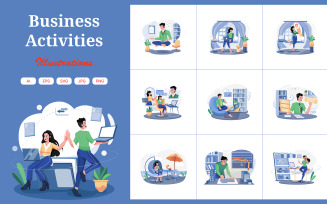 M534_Business Activities Illustration Pack