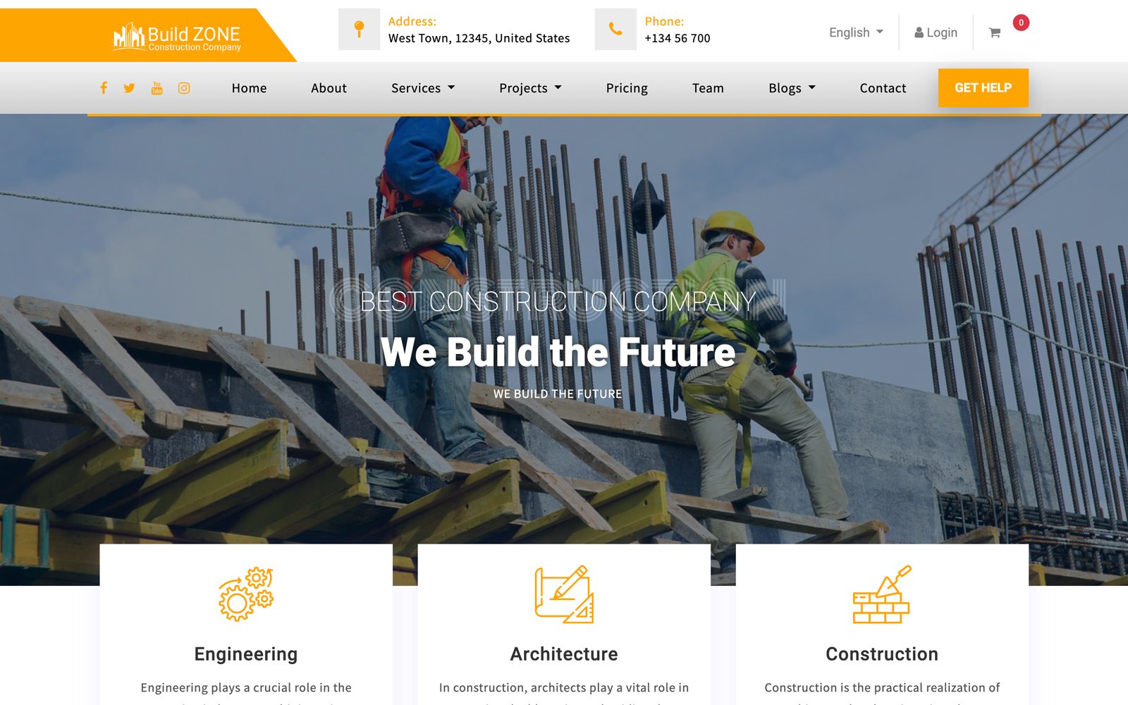 Template #379874 Construction Arcgitecture Webdesign Template - Logo template Preview