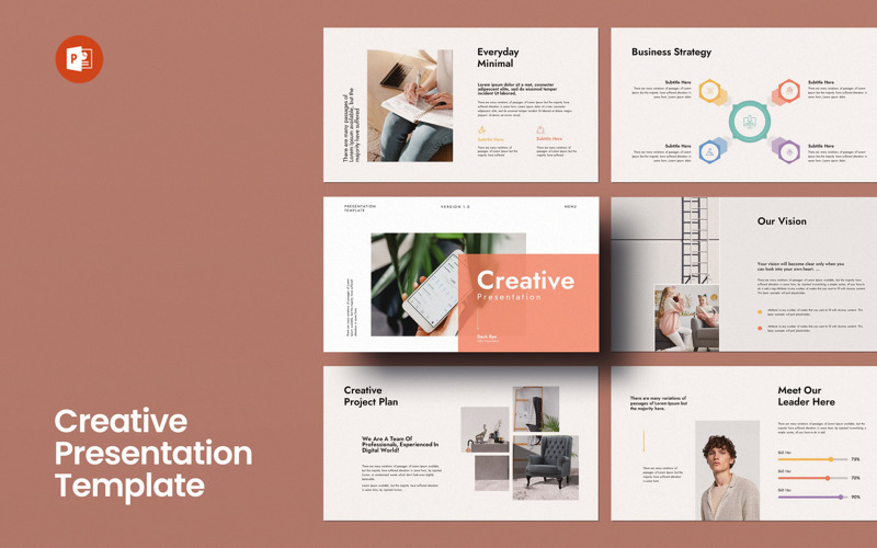 Creative presentation PowerPoint Layout template PowerPoint Template