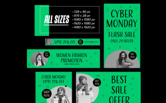 Cyber Monday Web Ads Template