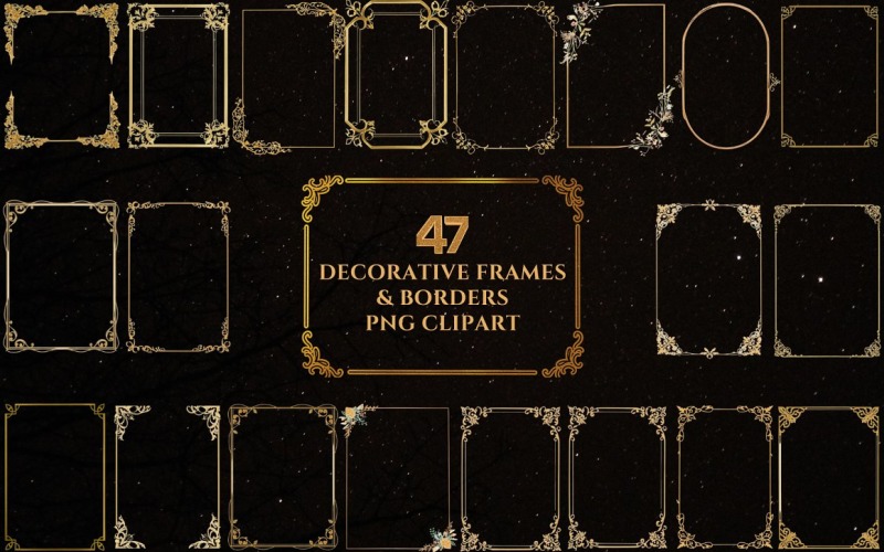 Decorative Frames & Borders PNG Clipart Background