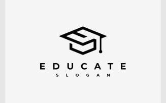 Letter E Toga Education College Logo