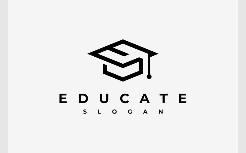 Letter E Toga Education College Logo Logo Template