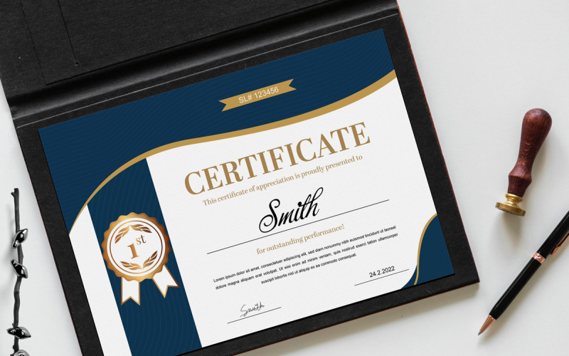 Multipurpose Certificates Templates Corporate Identity