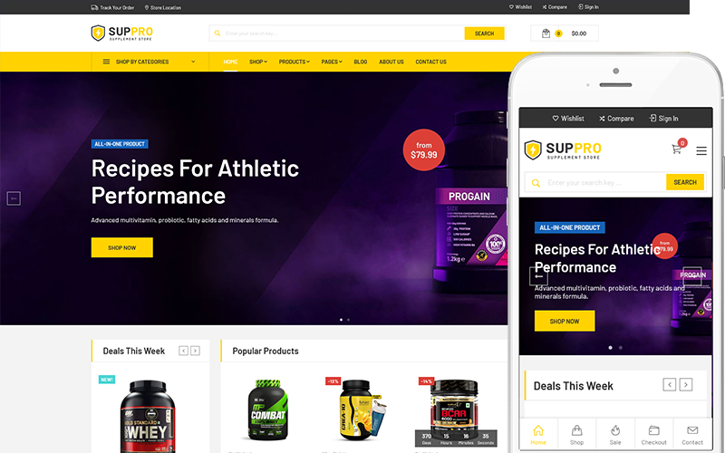 Suppro - Health Supplement WooCommerce Theme